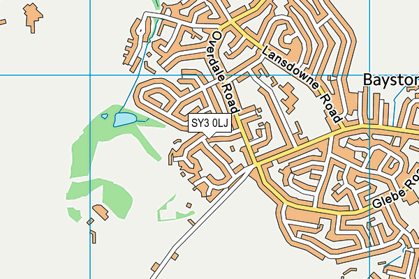 SY3 0LJ map - OS VectorMap District (Ordnance Survey)