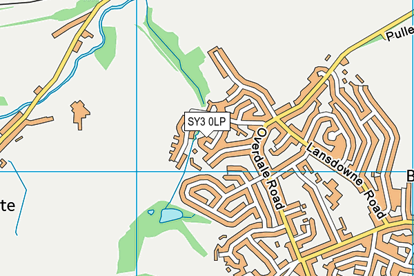 SY3 0LP map - OS VectorMap District (Ordnance Survey)