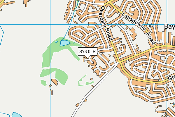 SY3 0LR map - OS VectorMap District (Ordnance Survey)