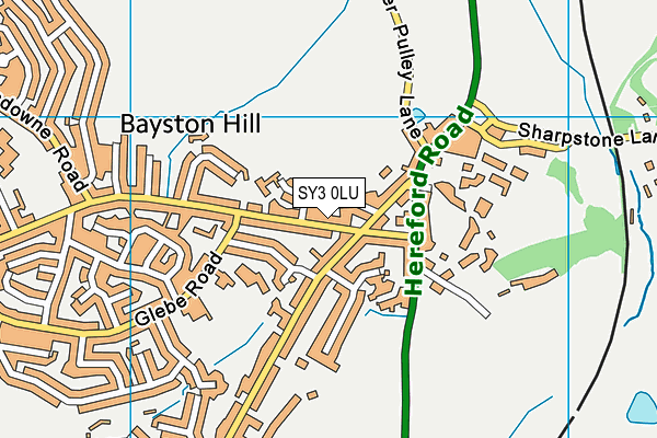 SY3 0LU map - OS VectorMap District (Ordnance Survey)