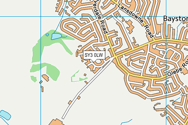 SY3 0LW map - OS VectorMap District (Ordnance Survey)