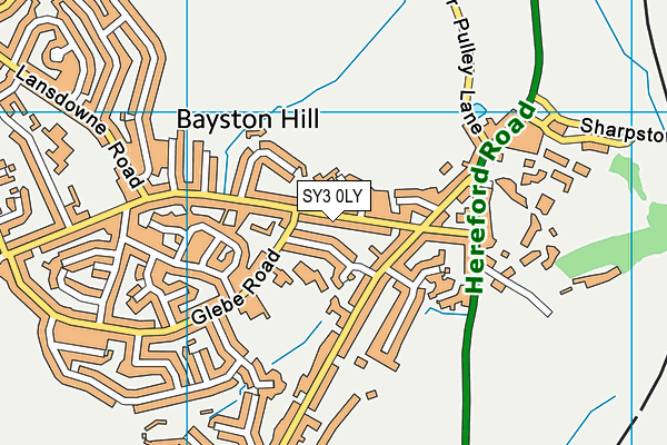 SY3 0LY map - OS VectorMap District (Ordnance Survey)