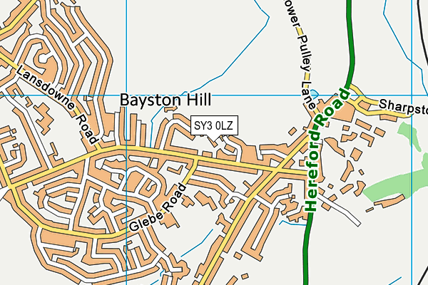 SY3 0LZ map - OS VectorMap District (Ordnance Survey)