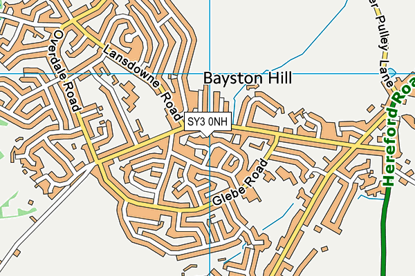 SY3 0NH map - OS VectorMap District (Ordnance Survey)