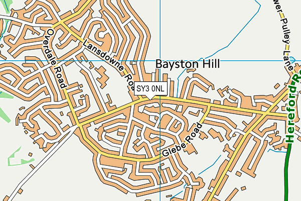 SY3 0NL map - OS VectorMap District (Ordnance Survey)