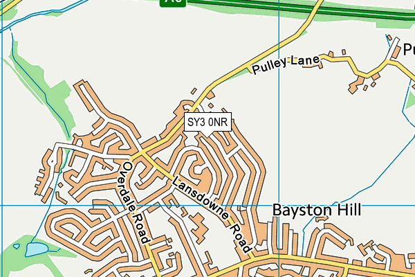 SY3 0NR map - OS VectorMap District (Ordnance Survey)