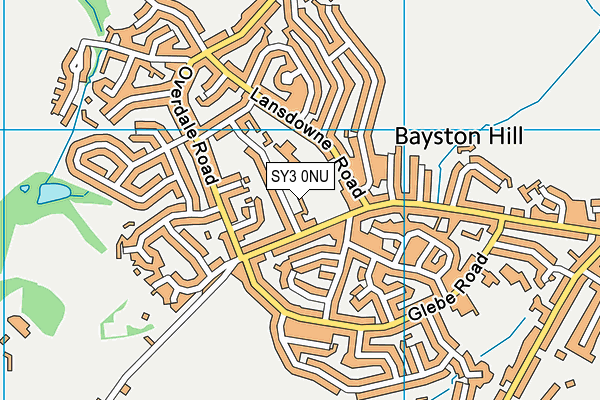 SY3 0NU map - OS VectorMap District (Ordnance Survey)