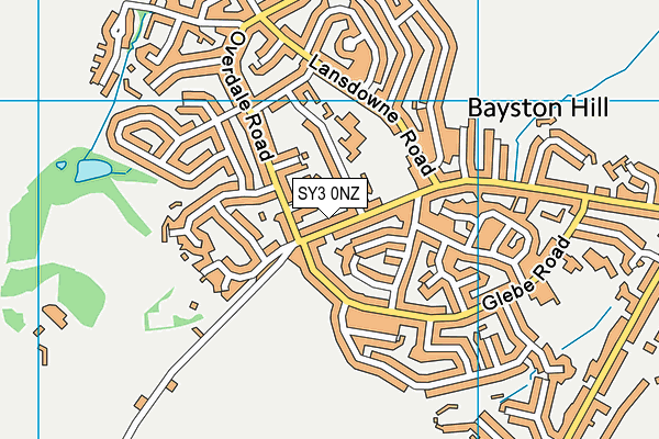 SY3 0NZ map - OS VectorMap District (Ordnance Survey)
