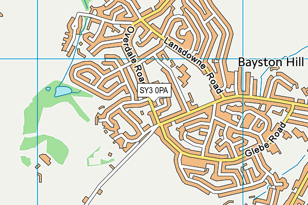SY3 0PA map - OS VectorMap District (Ordnance Survey)