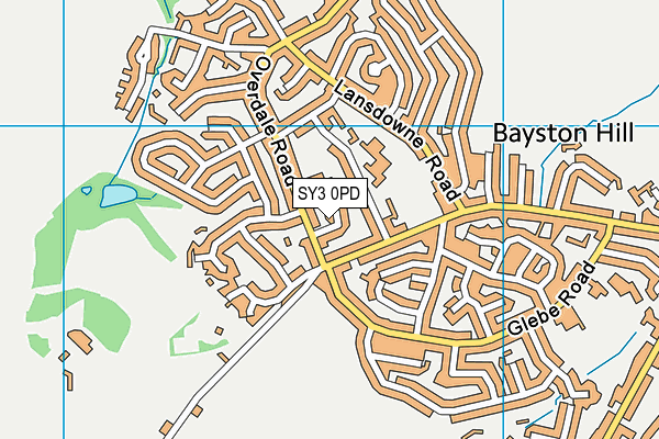 SY3 0PD map - OS VectorMap District (Ordnance Survey)
