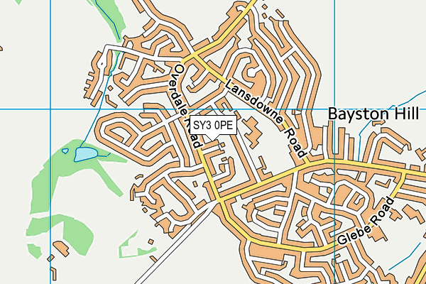 SY3 0PE map - OS VectorMap District (Ordnance Survey)