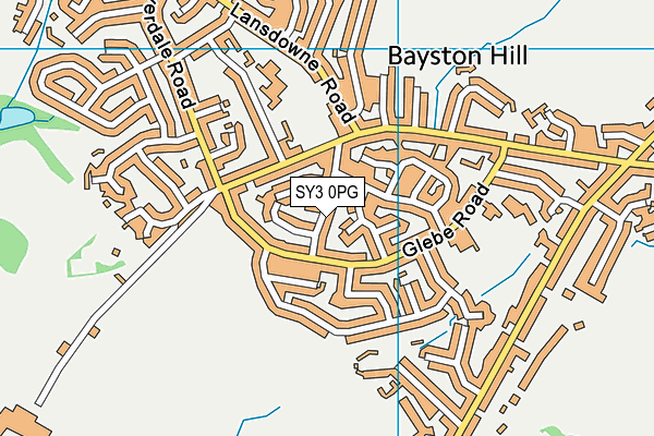SY3 0PG map - OS VectorMap District (Ordnance Survey)
