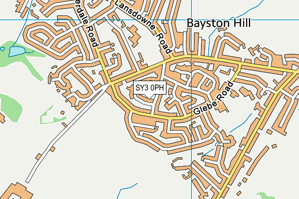 SY3 0PH map - OS VectorMap District (Ordnance Survey)