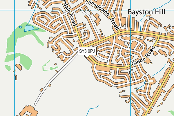 SY3 0PJ map - OS VectorMap District (Ordnance Survey)
