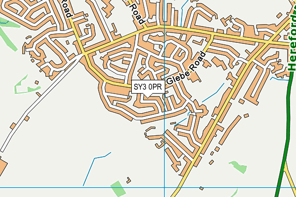 SY3 0PR map - OS VectorMap District (Ordnance Survey)