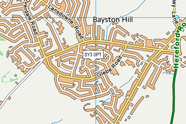 SY3 0PT map - OS VectorMap District (Ordnance Survey)