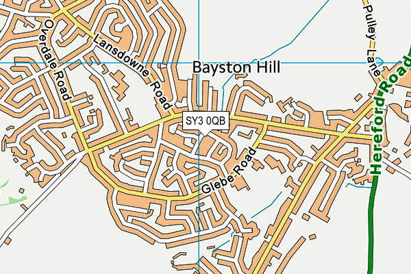 SY3 0QB map - OS VectorMap District (Ordnance Survey)