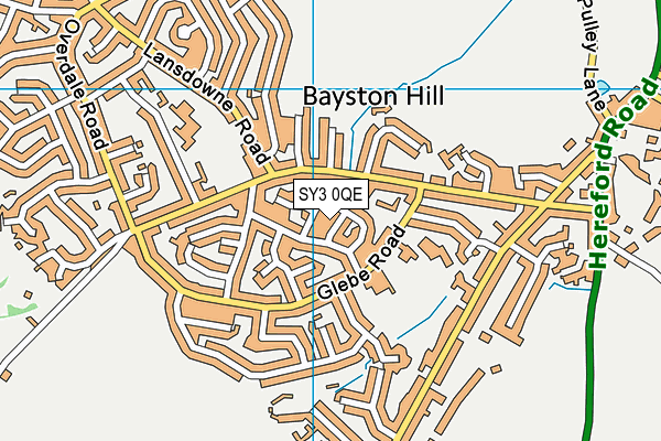 SY3 0QE map - OS VectorMap District (Ordnance Survey)