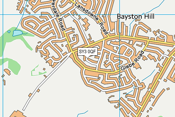 SY3 0QF map - OS VectorMap District (Ordnance Survey)