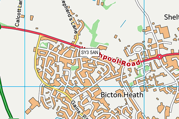 SY3 5AN map - OS VectorMap District (Ordnance Survey)