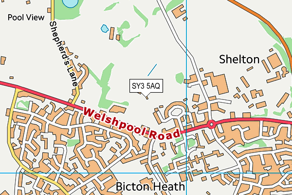 SY3 5AQ map - OS VectorMap District (Ordnance Survey)