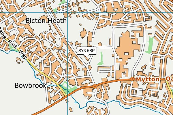 SY3 5BP map - OS VectorMap District (Ordnance Survey)