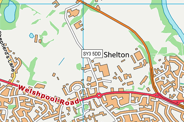 SY3 5DD map - OS VectorMap District (Ordnance Survey)