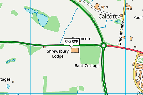 SY3 5EB map - OS VectorMap District (Ordnance Survey)