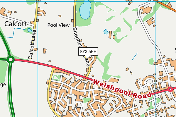 SY3 5EH map - OS VectorMap District (Ordnance Survey)