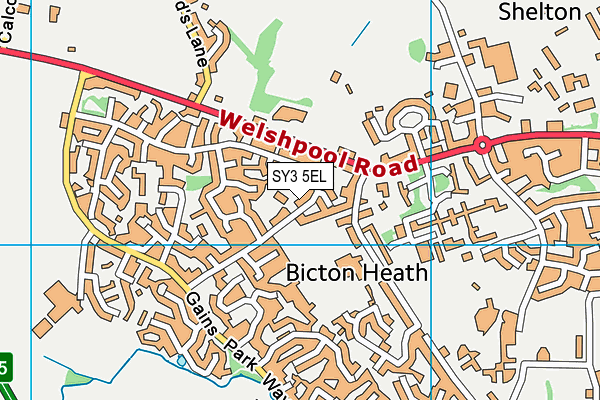 SY3 5EL map - OS VectorMap District (Ordnance Survey)