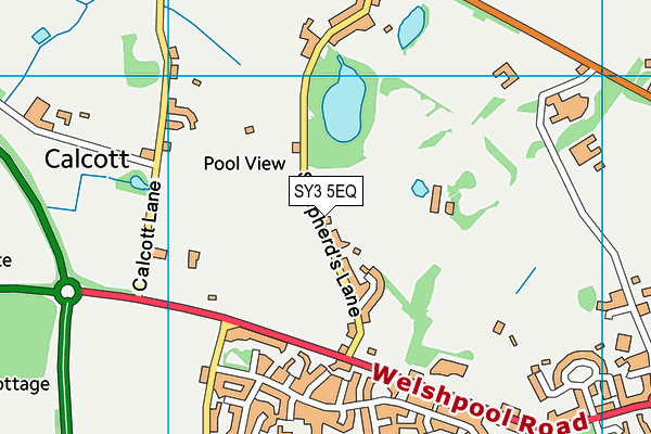 SY3 5EQ map - OS VectorMap District (Ordnance Survey)