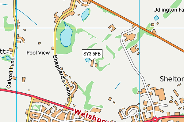 SY3 5FB map - OS VectorMap District (Ordnance Survey)