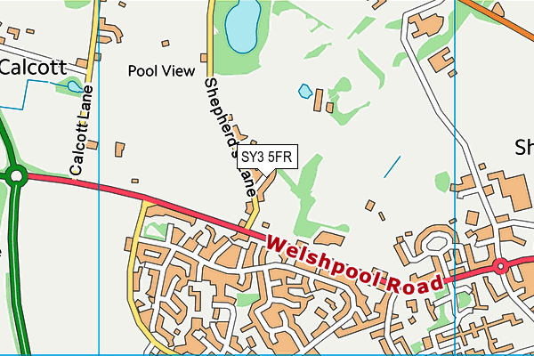 SY3 5FR map - OS VectorMap District (Ordnance Survey)