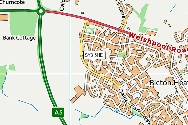 SY3 5HE map - OS VectorMap District (Ordnance Survey)