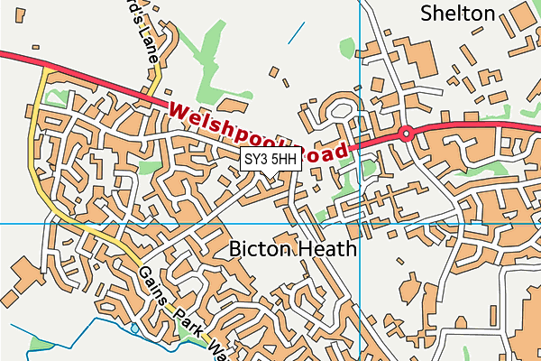 SY3 5HH map - OS VectorMap District (Ordnance Survey)