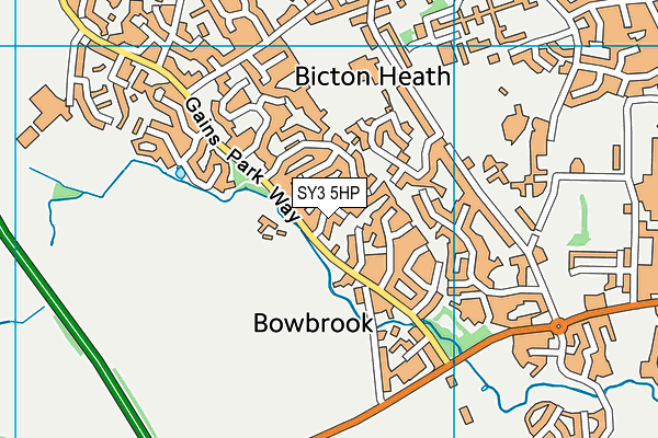 SY3 5HP map - OS VectorMap District (Ordnance Survey)