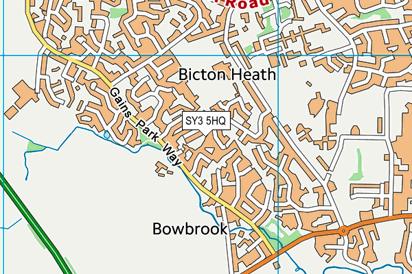 SY3 5HQ map - OS VectorMap District (Ordnance Survey)