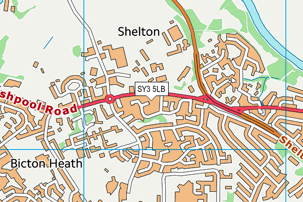 SY3 5LB map - OS VectorMap District (Ordnance Survey)