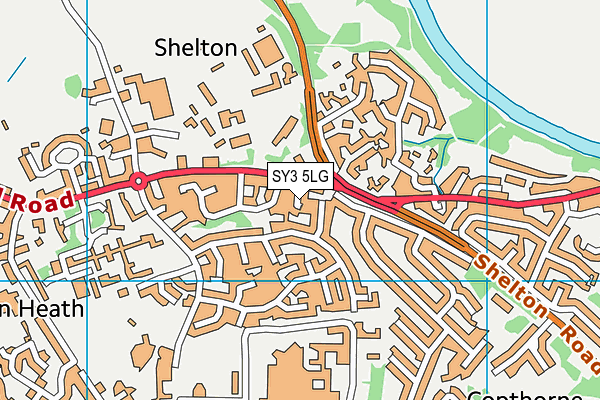 SY3 5LG map - OS VectorMap District (Ordnance Survey)