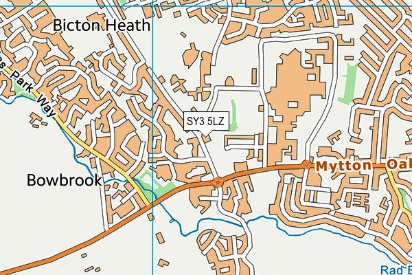 SY3 5LZ map - OS VectorMap District (Ordnance Survey)