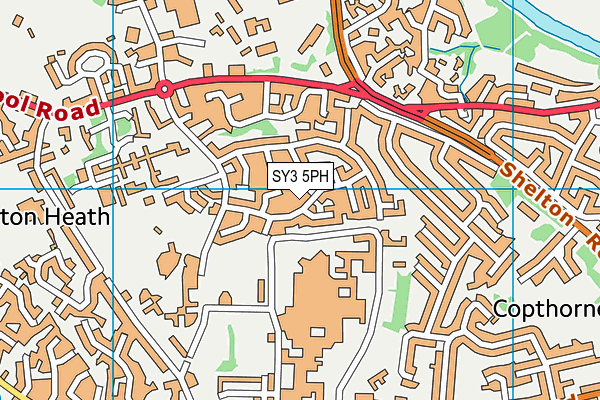 SY3 5PH map - OS VectorMap District (Ordnance Survey)