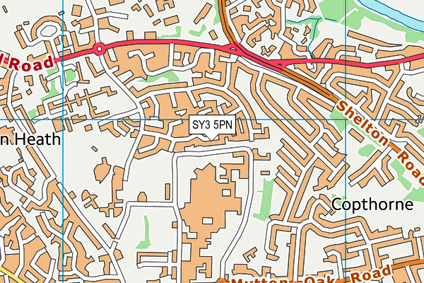 SY3 5PN map - OS VectorMap District (Ordnance Survey)
