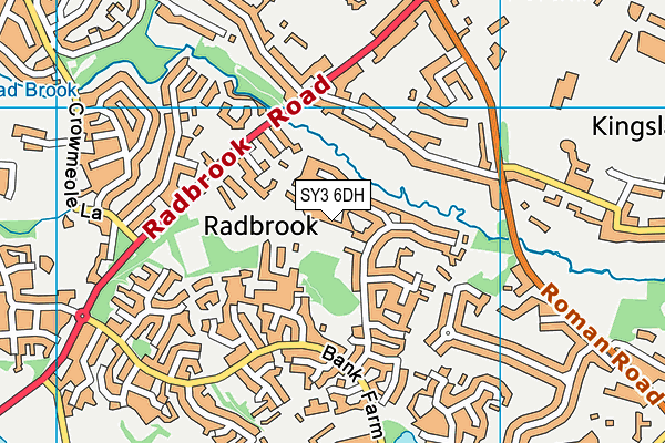 SY3 6DH map - OS VectorMap District (Ordnance Survey)