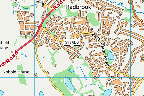 SY3 6DS map - OS VectorMap District (Ordnance Survey)