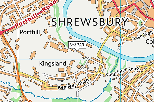 SY3 7AR map - OS VectorMap District (Ordnance Survey)