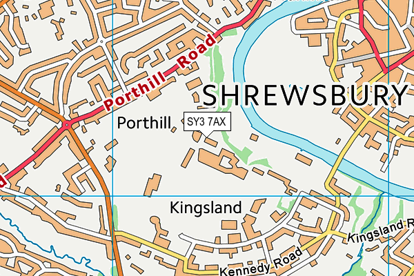 SY3 7AX map - OS VectorMap District (Ordnance Survey)