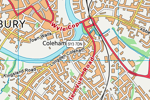 SY3 7DN map - OS VectorMap District (Ordnance Survey)