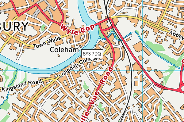 SY3 7DQ map - OS VectorMap District (Ordnance Survey)