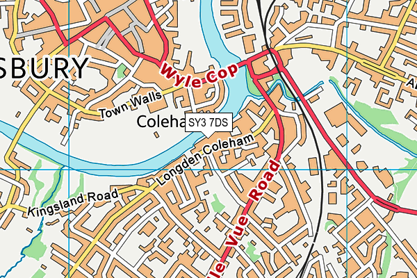 SY3 7DS map - OS VectorMap District (Ordnance Survey)