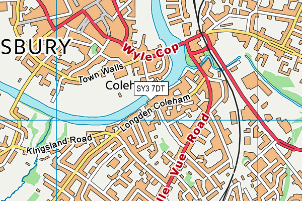 SY3 7DT map - OS VectorMap District (Ordnance Survey)